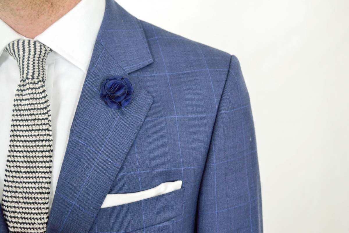 Sebastian Ford Shoulder Blue Suit