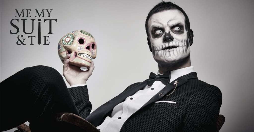 Sebastian Ford Halloween Skull suit dj bowtie