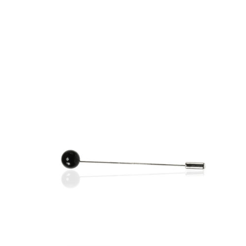 suit accessory lapel pin black pearl